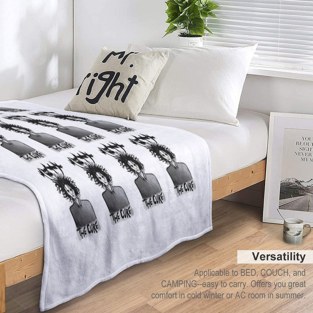 The Cure Print 1 Easy Care Throw Blanket