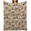 Basset Hound Multi-functional Throw Blanket