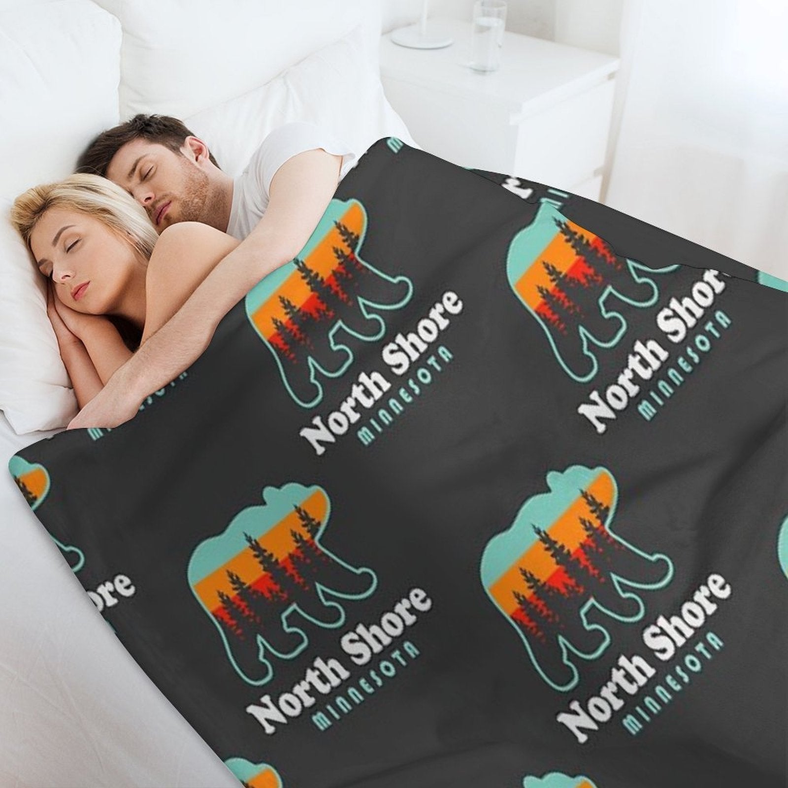 North Shore Minnesota Lake Superior Duluth MN Versatility Throw Blanket