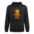 Cute Halloween Teddy Bear Pumpkin Costume Funny Easy Care Hoodie