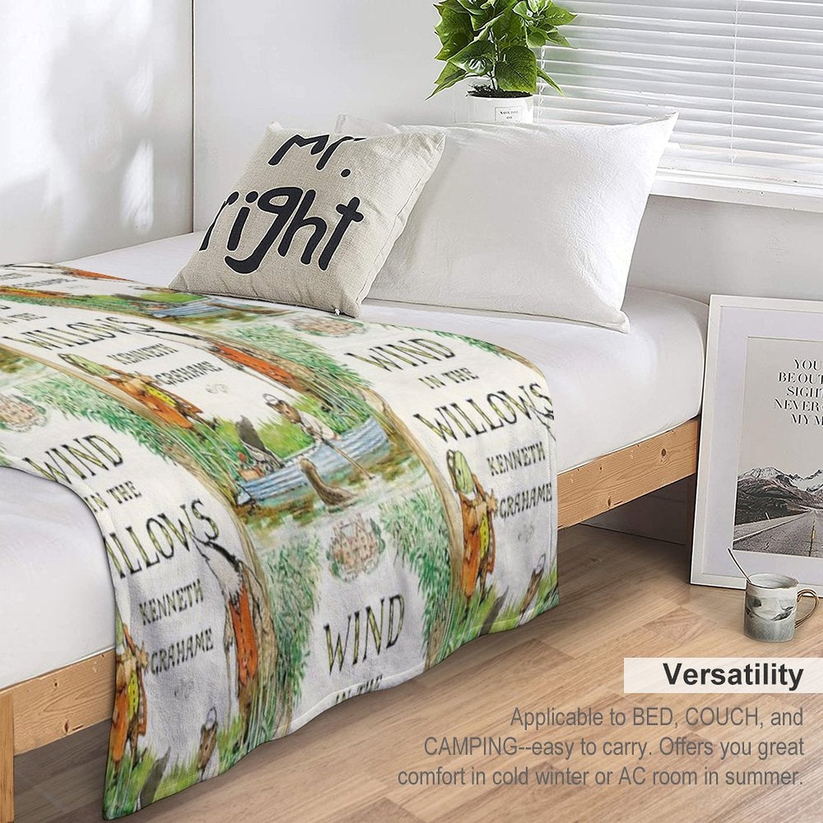 Wind in The Willows Book Cover Lightweight Throw Blanket