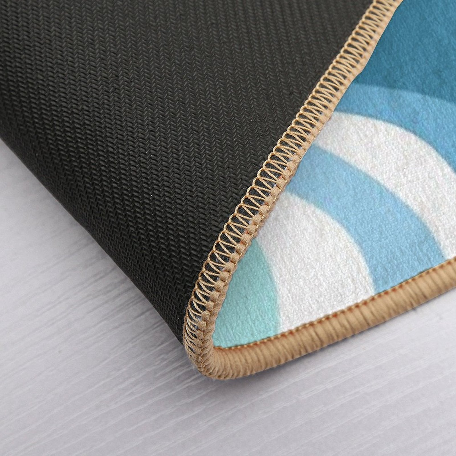 Blue Curve  Non-Slip Bath Mat