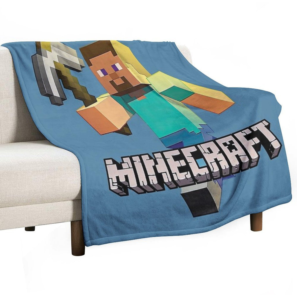 Minecraft Video Game Steve Shrink-resistant Throw Blanket