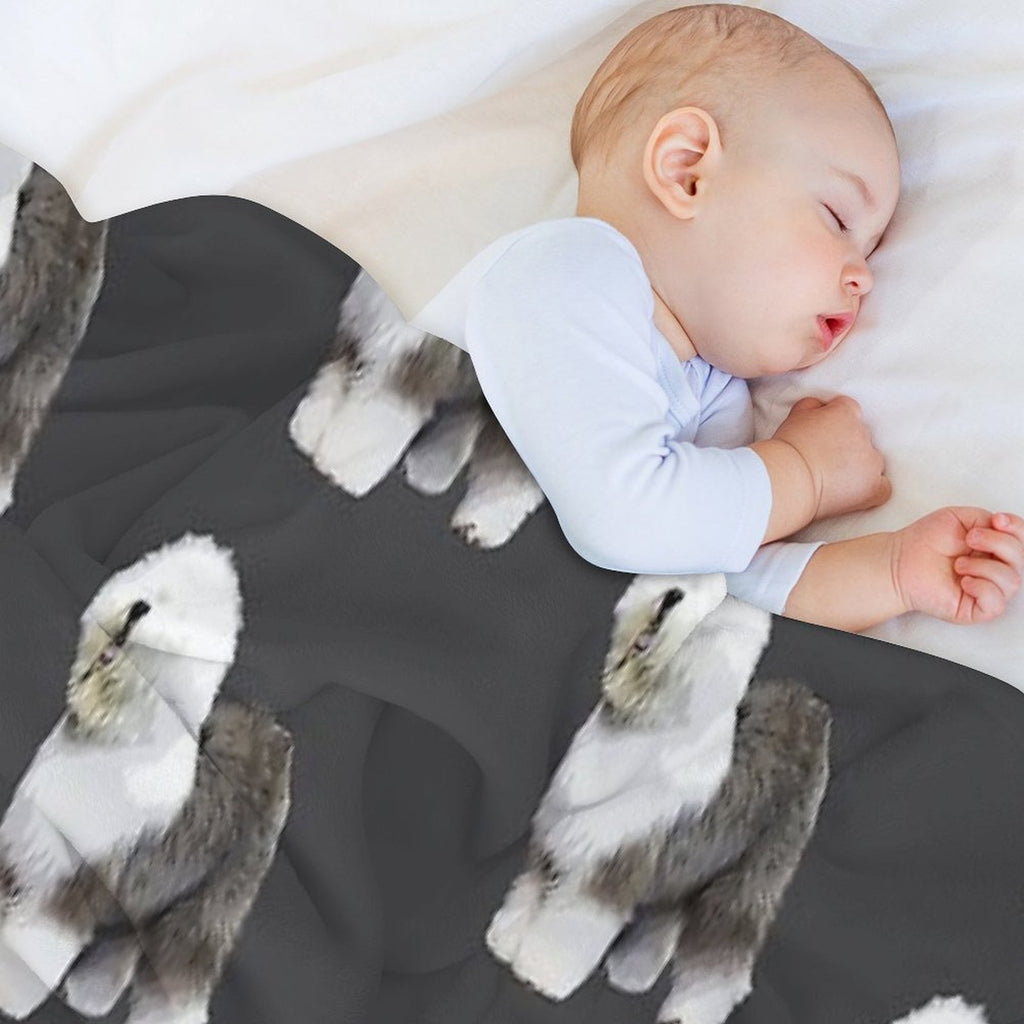 Old English Sheepdog Beauty All-season Throw Blanket