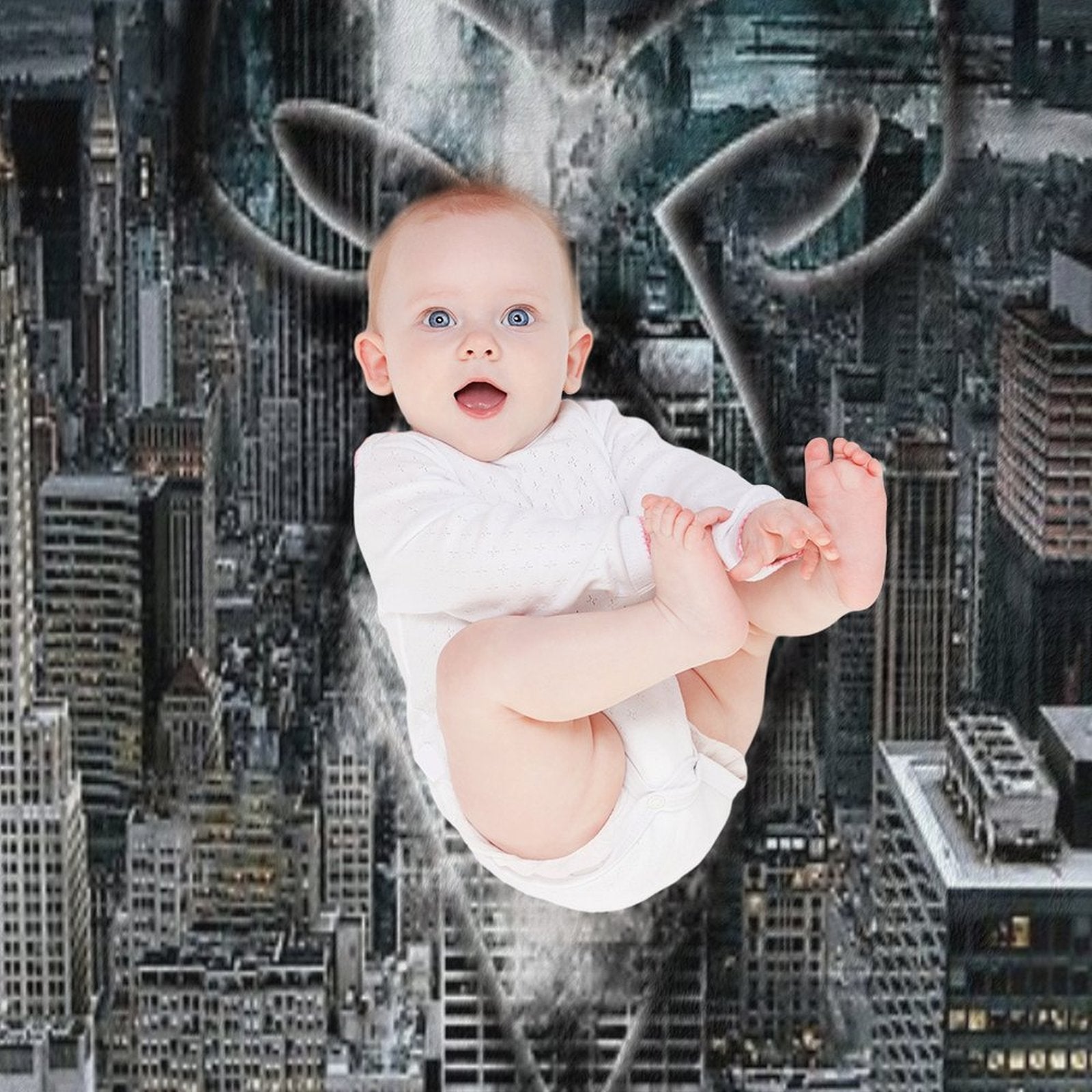 Angelic Rune NYC City-Scape Durable Throw Blanket