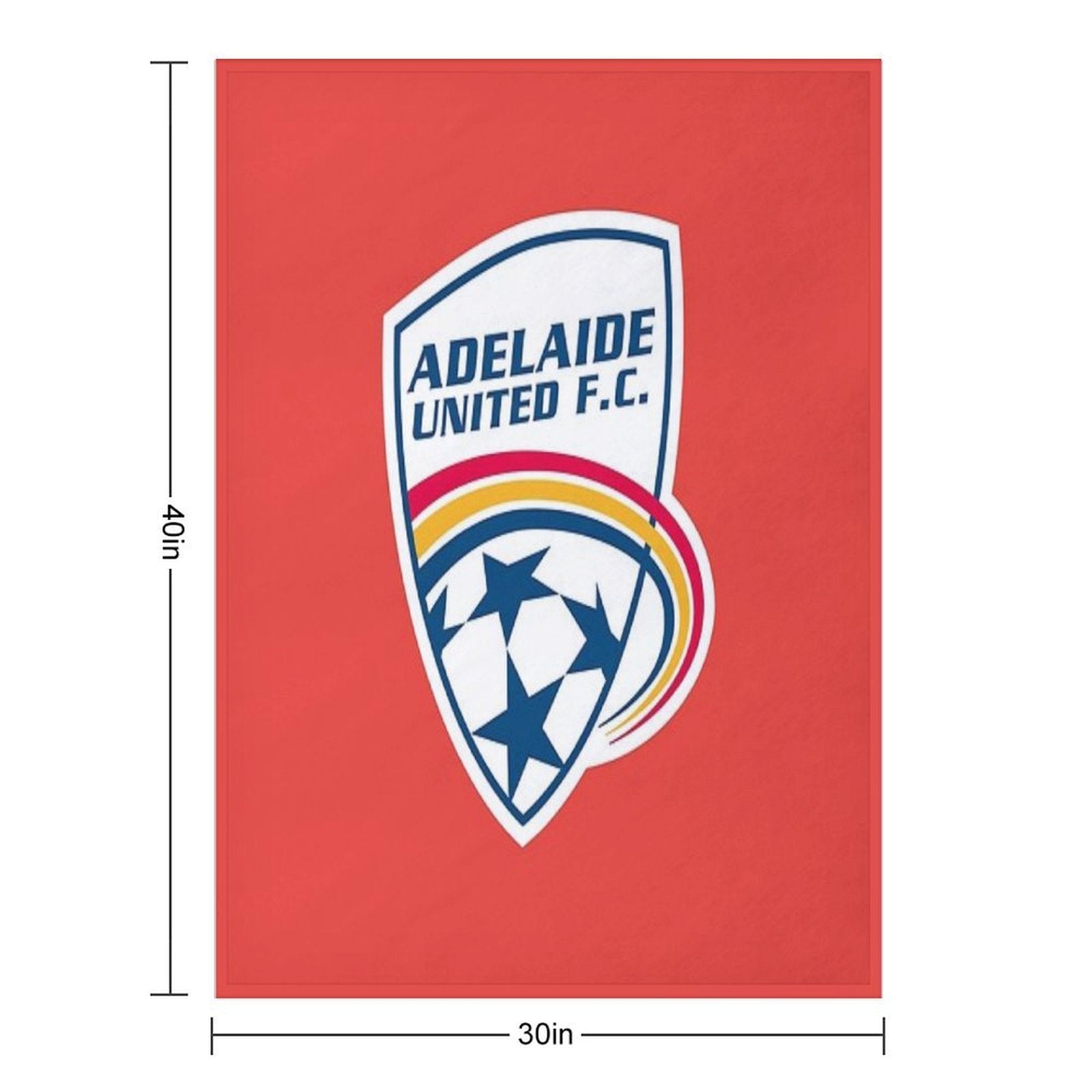 Adelaide United Anti-pilling Throw Blanket