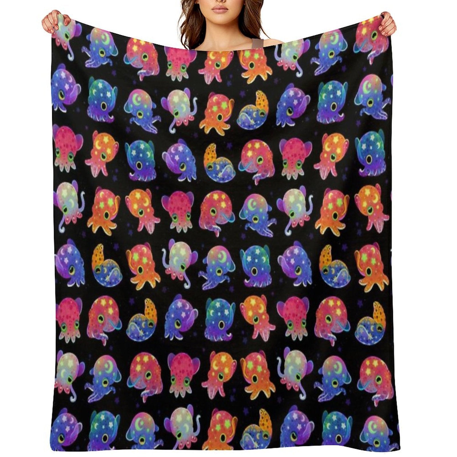 Bobtail Squid Gift-ready Throw Blanket