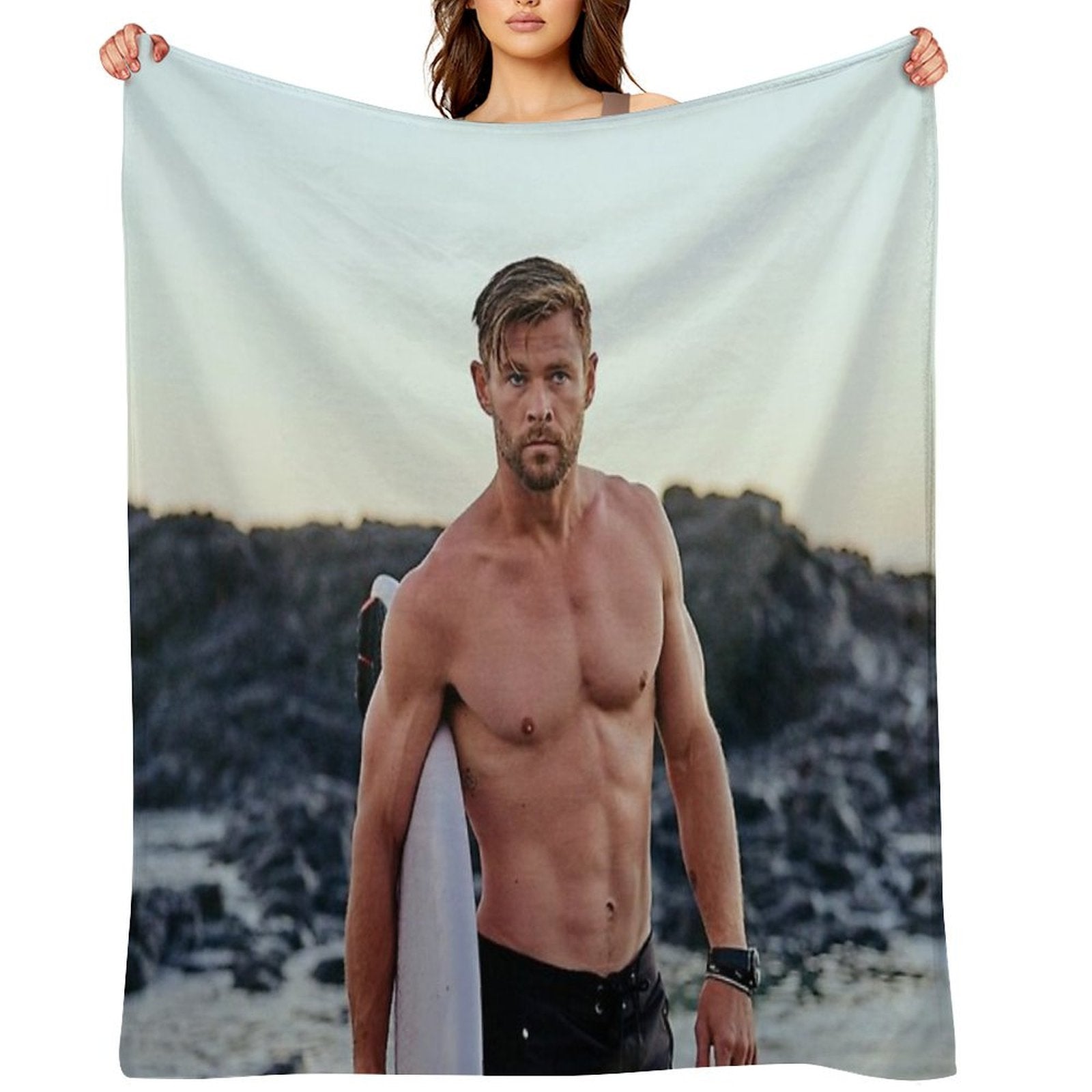 Chris Hemsworth Compact Throw Blanket