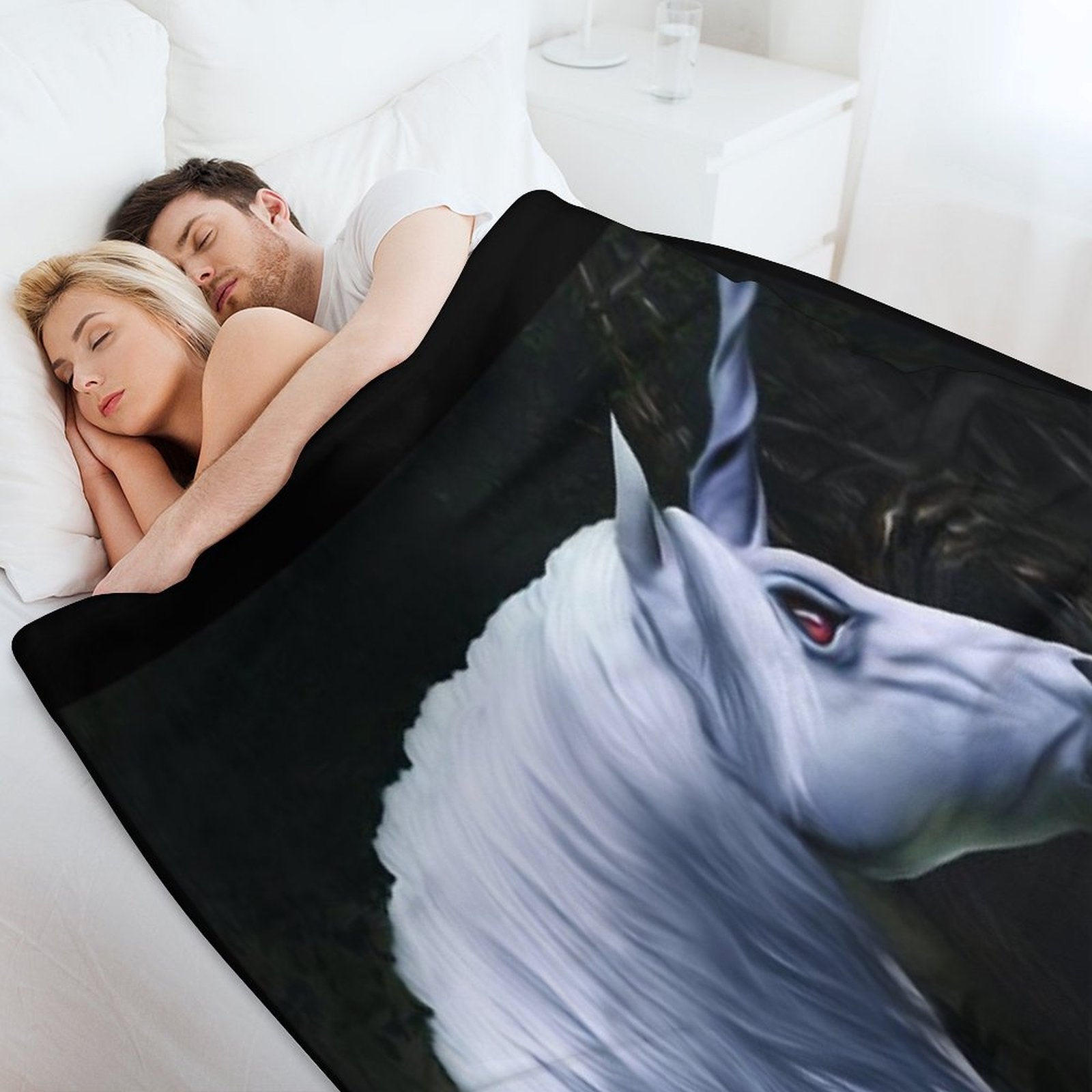 Angry Unicorns - B99 Easy Care Throw Blanket