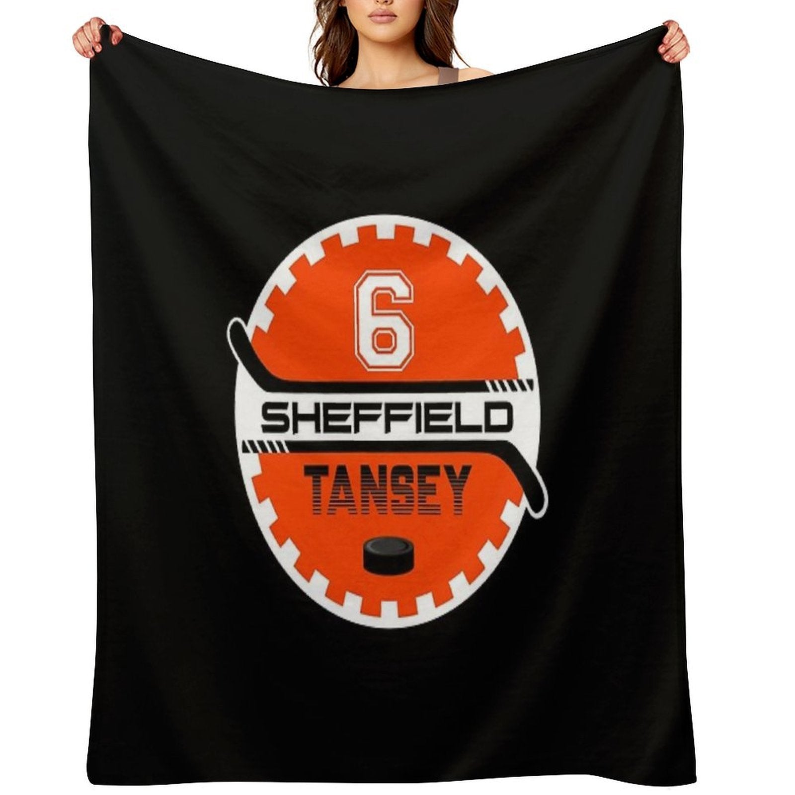 Sheffield Steelers Ice Hockey Cog - 6 Tansey Plush Throw Blanket