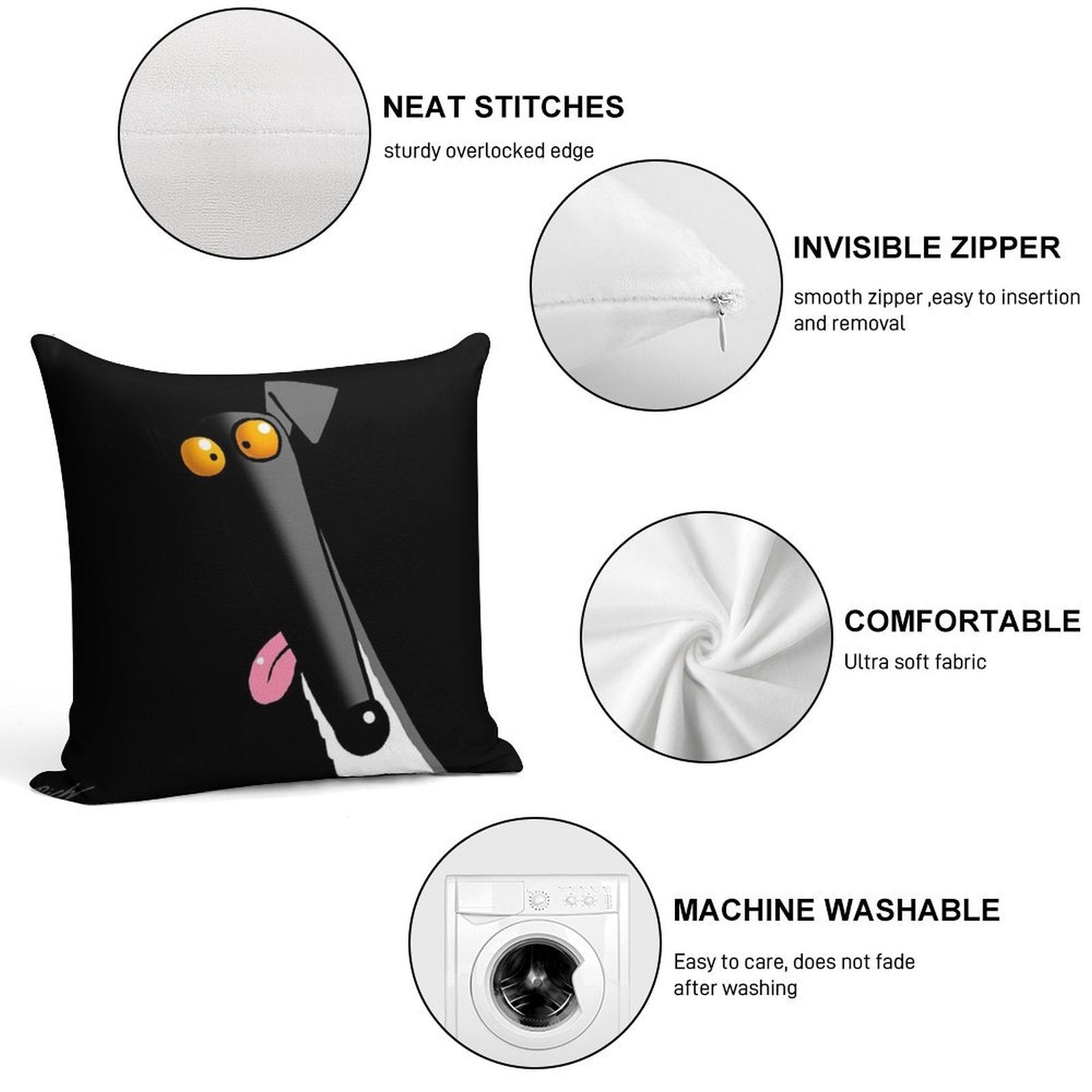 Derp in The Dark Soft Bedroom Essential Throw Pillow