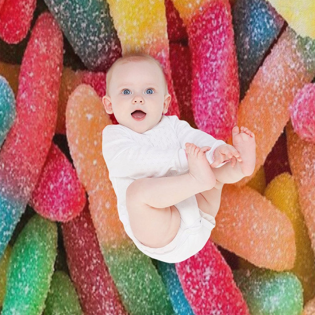 Gummy Worms Compact Throw Blanket