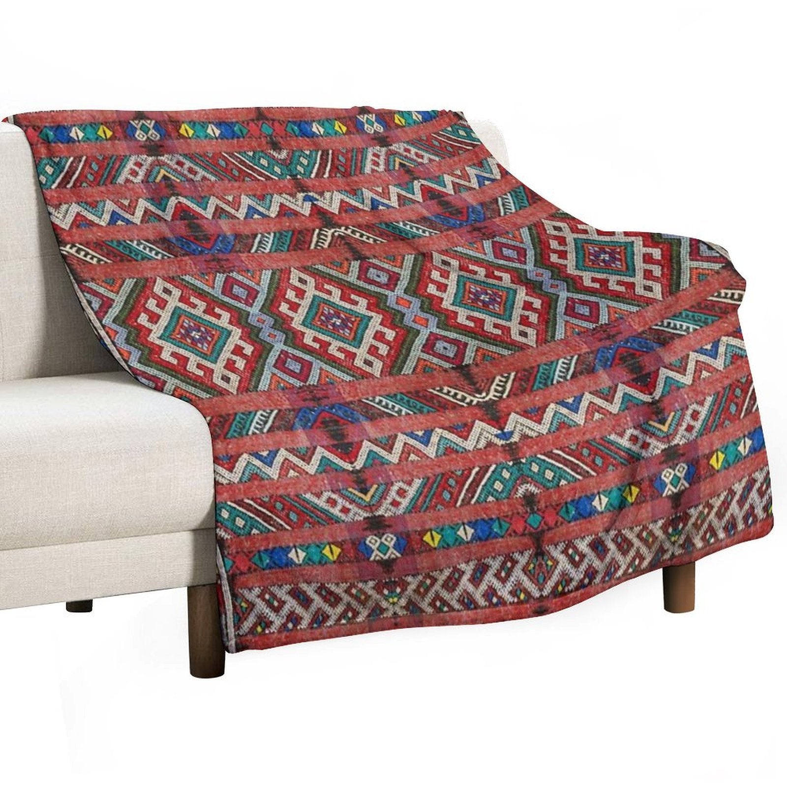 Heritage Moroccan Design Multi-functional Throw Blanket