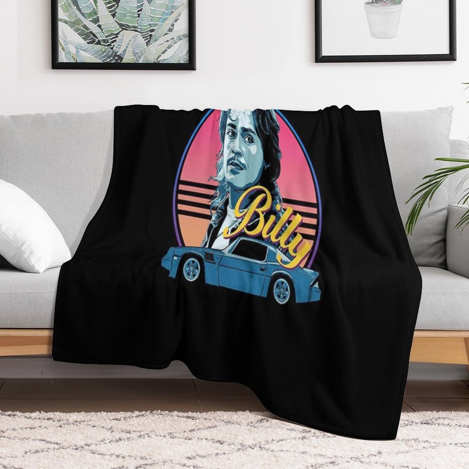 Billy Hargrove - Stranger Things - 80s Style Compact Throw Blanket