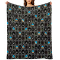 Flight Instruments Anti-pilling Throw Blanket