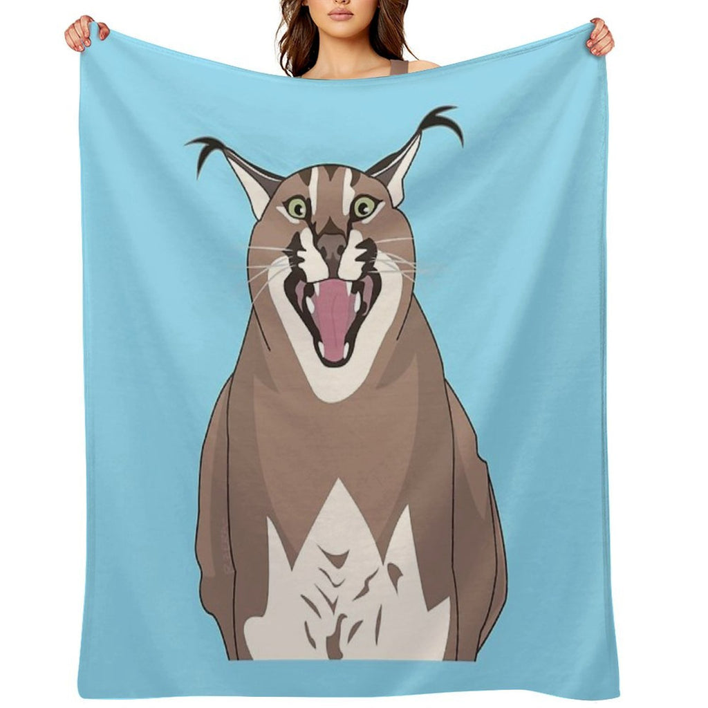Big Floppa Gosha Karr AAA Compact Throw Blanket