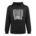 Lions Mascot GO Team Spirit Game Day School Cute Trendy Kangaroo Pocket Hoodie