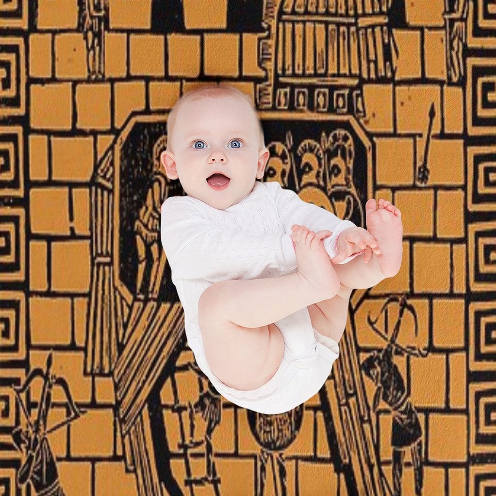 Trojan Horse Machine-washable Throw Blanket