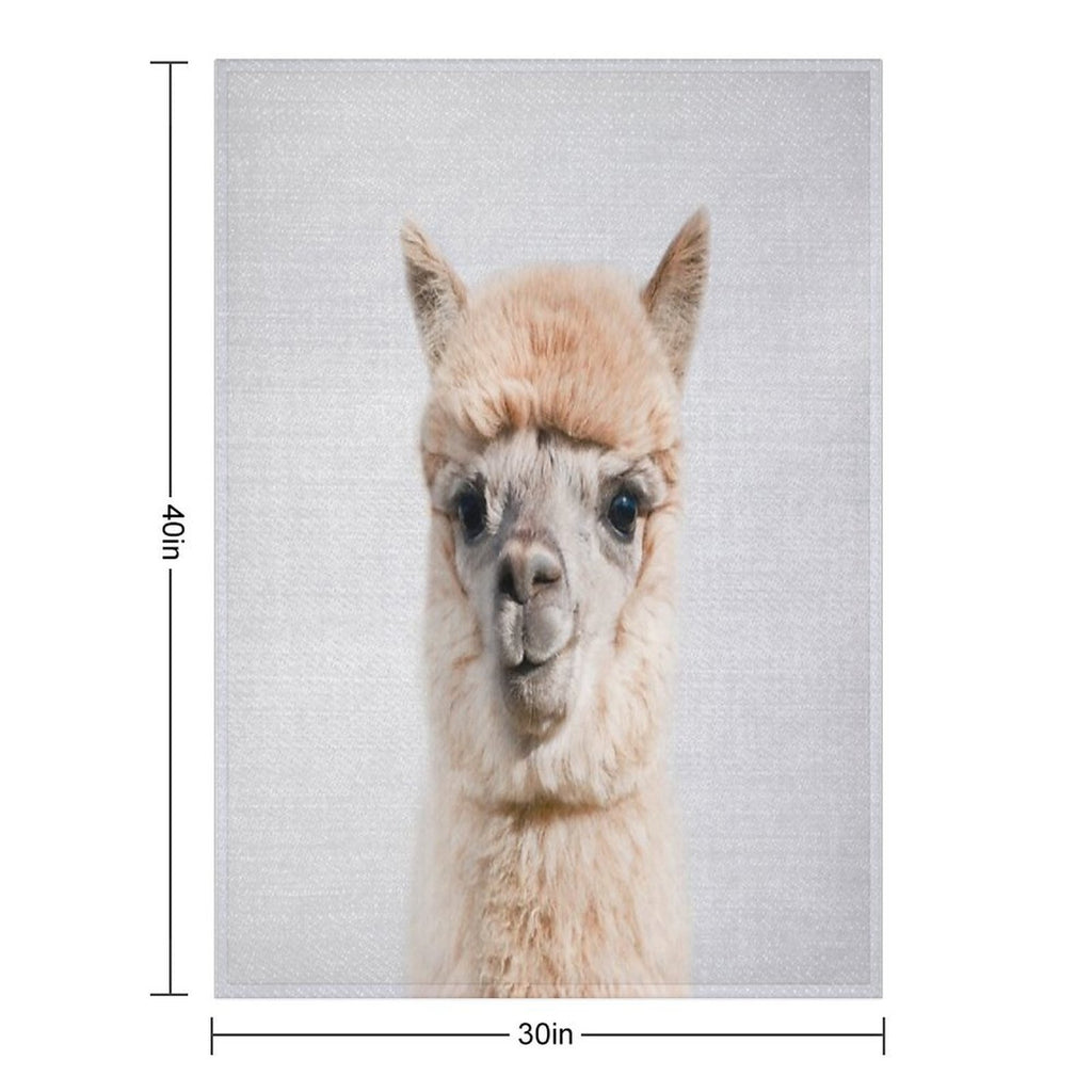 Alpaca - Colorful Velvety-soft Throw Blanket