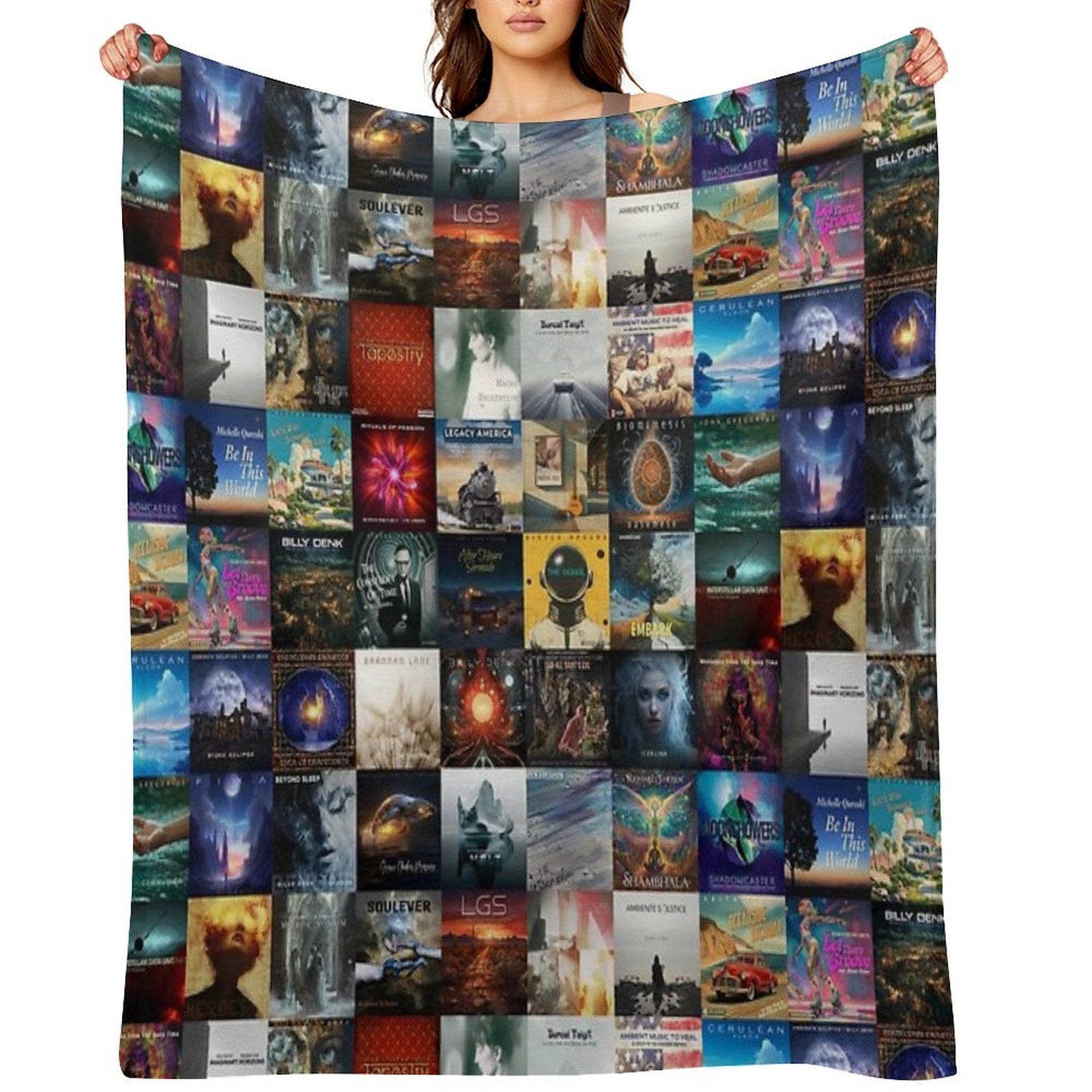 Wayfarer Records Album Covers All-season Throw Blanket