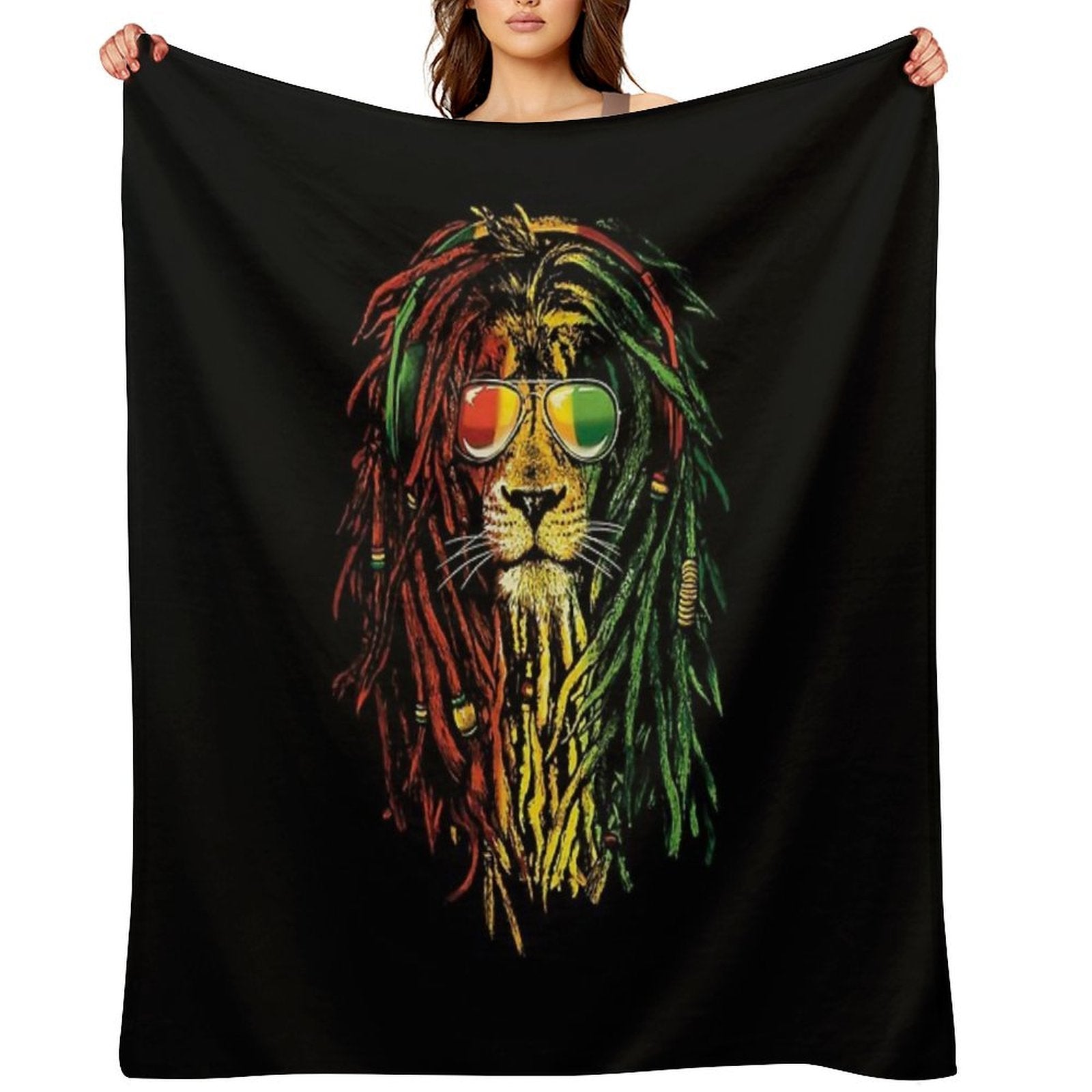 Bob Marley Lion Multi-functional Throw Blanket