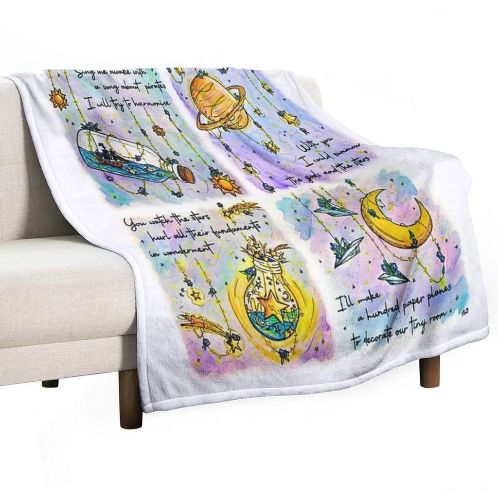 Fairy Lights Series  Inspired by The Amazing Devil Plush Throw Blanket