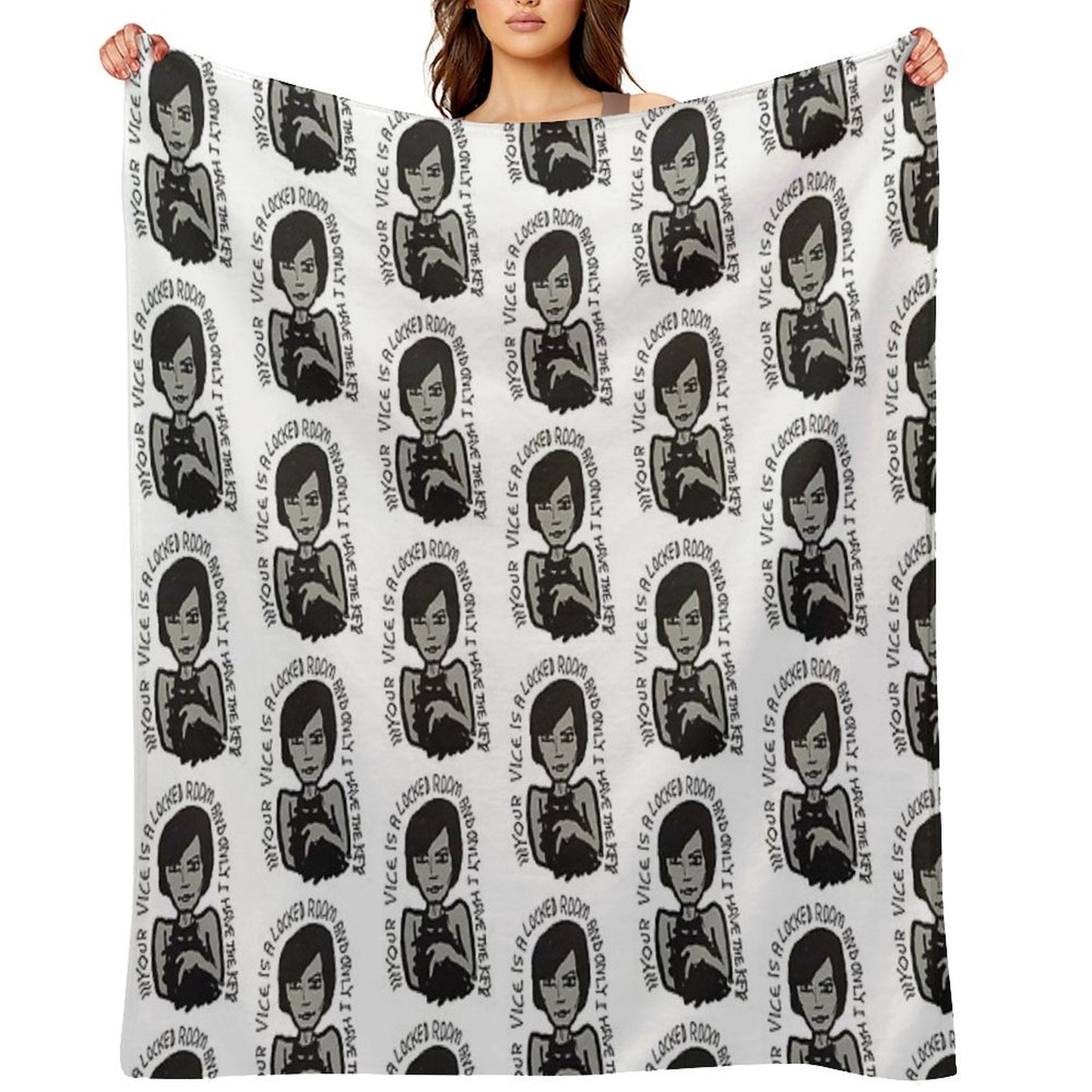 YOUR VICE IS A LOCKED ROOM AND ONLY I HAVE THE KEY Premium Throw Blanket