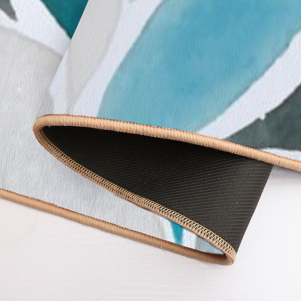 Abstract Leaf  Odorless Bath Mat