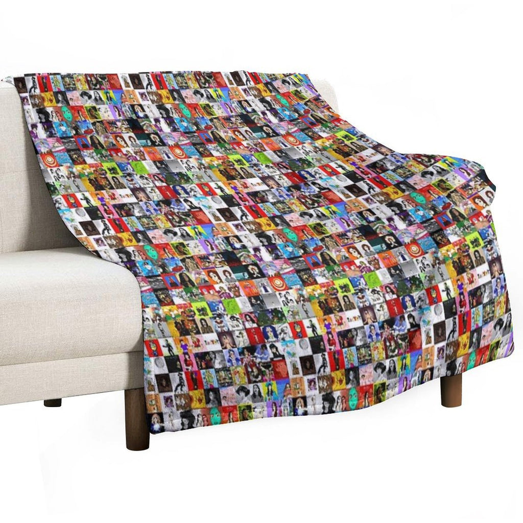 Album Collage 3 Plush Throw Blanket