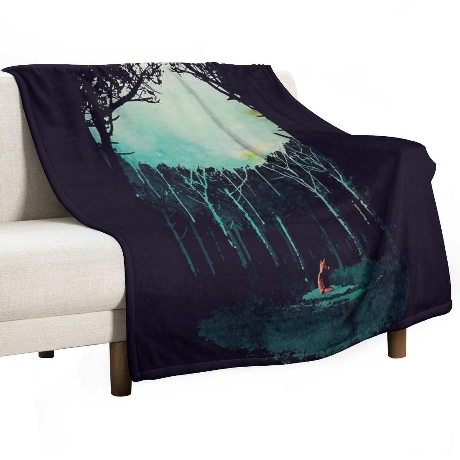 Deep in The Forest Anti-pilling Throw Blanket