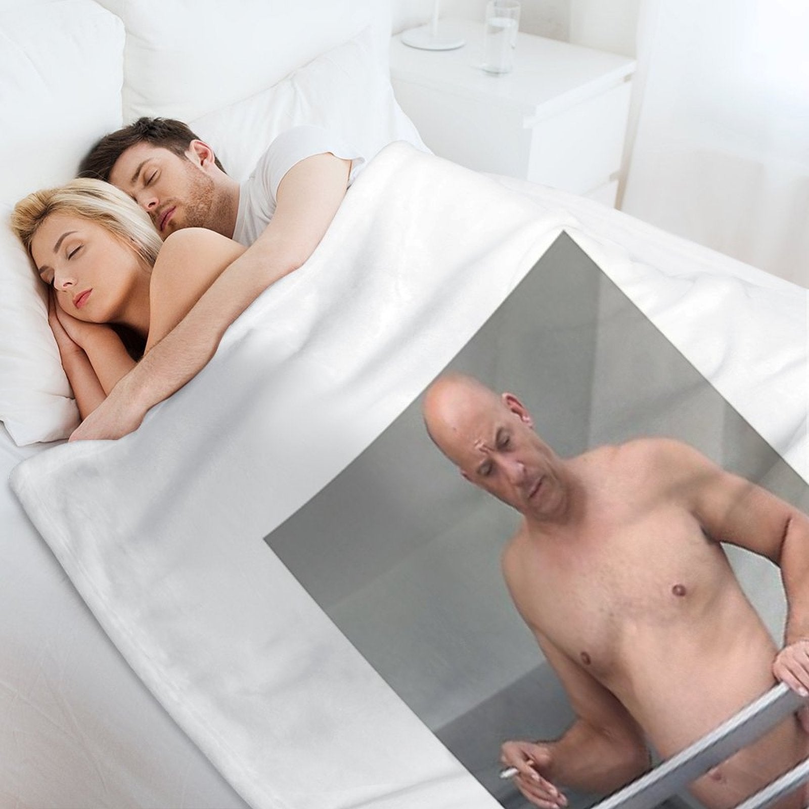 Vin Diesel Plush Throw Blanket
