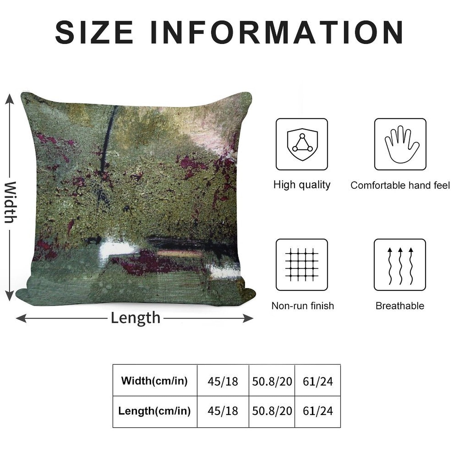 Sage And Plum Textured Abstract Soft Washable Throw Pillow