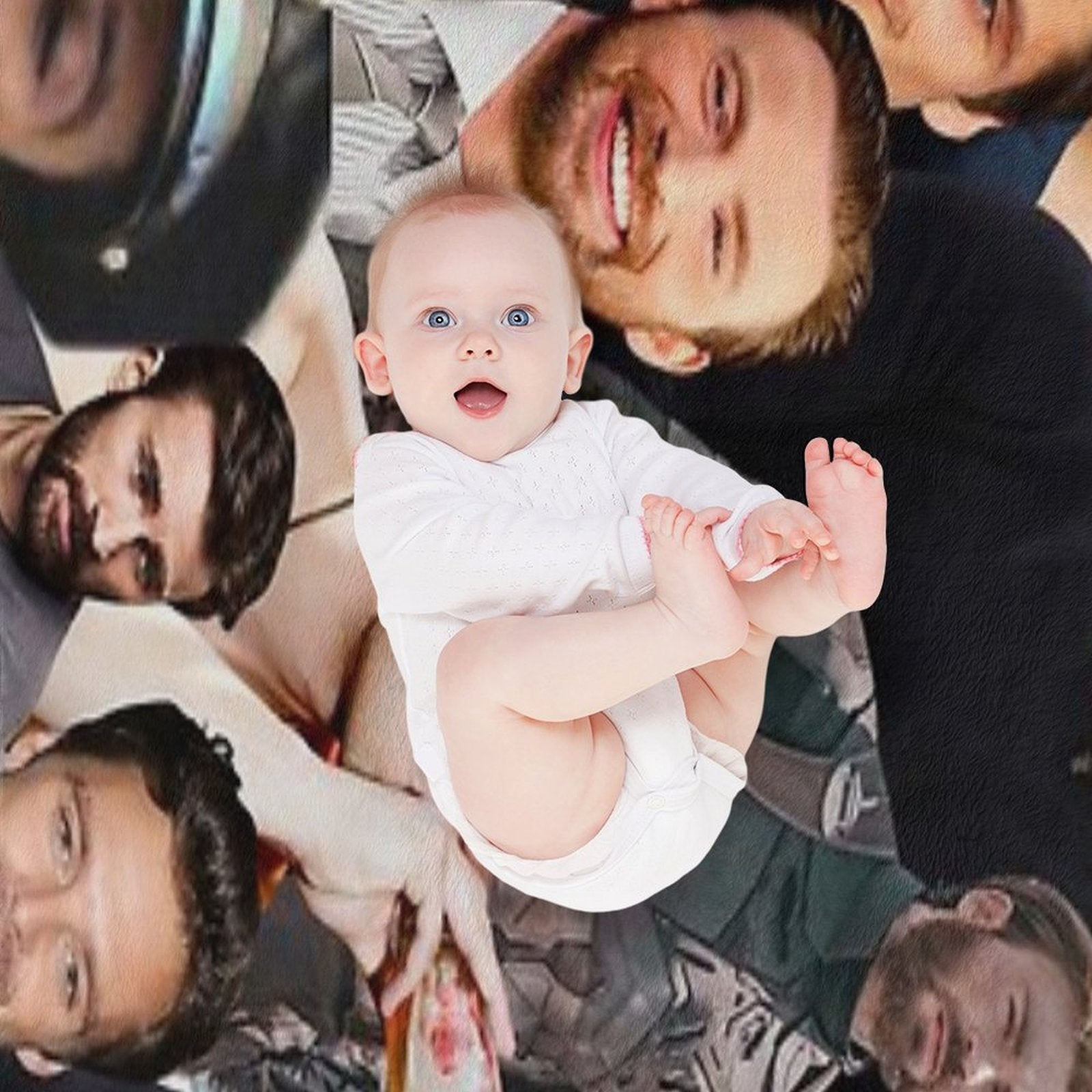 Chris Evans And Sebastian Stan Collage Merch Anti-pilling Throw Blanket