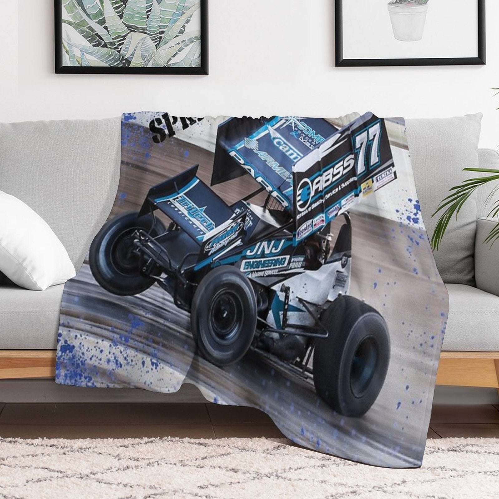 Big 410 Sprint Car Plush Throw Blanket