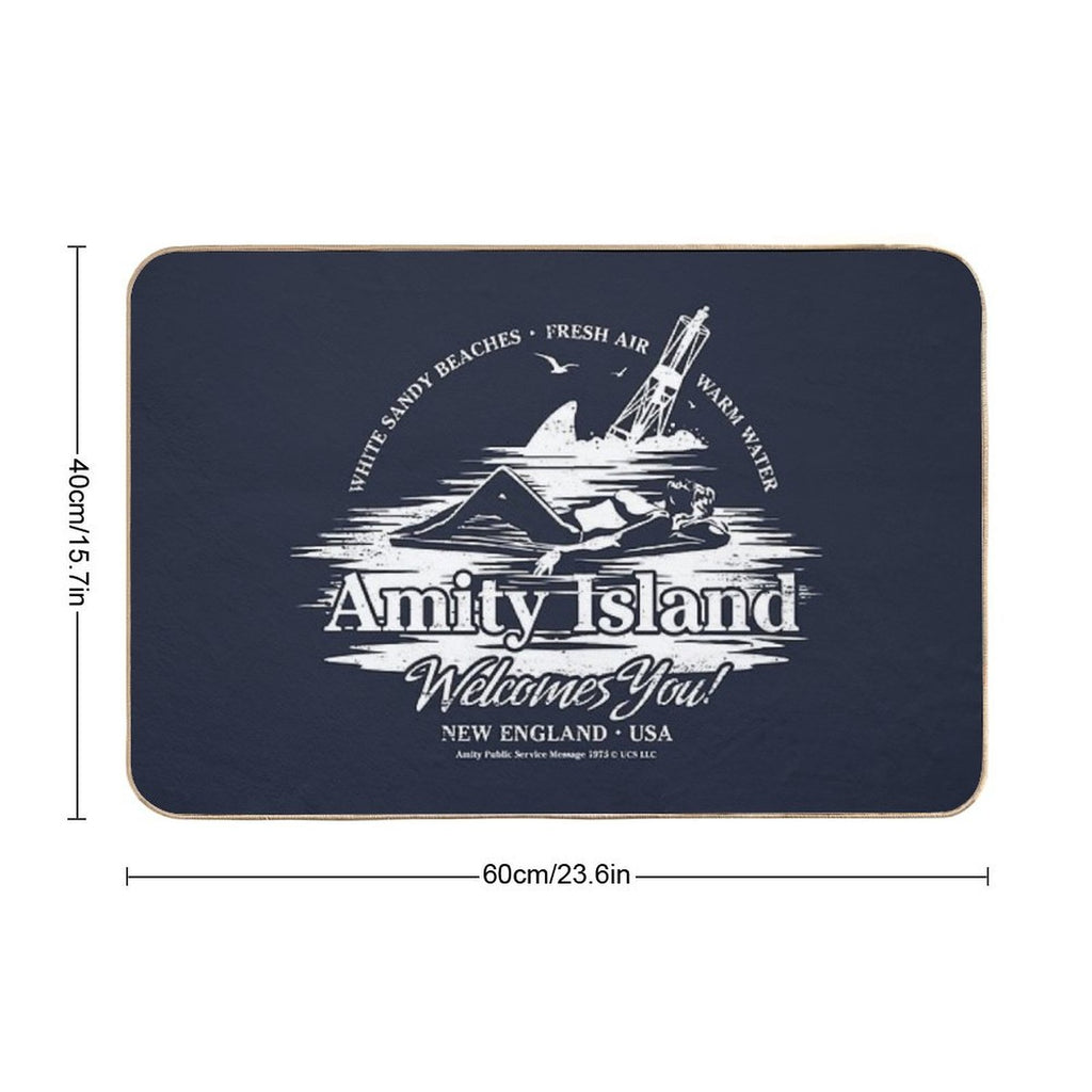 Amity Island  Slip-Resistant Bath Mat