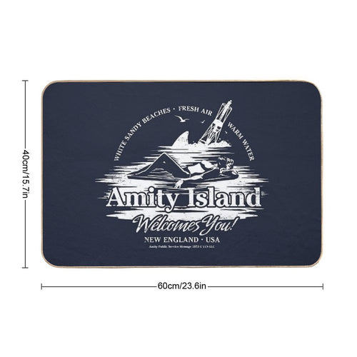 Amity Island  Slip-Resistant Bath Mat