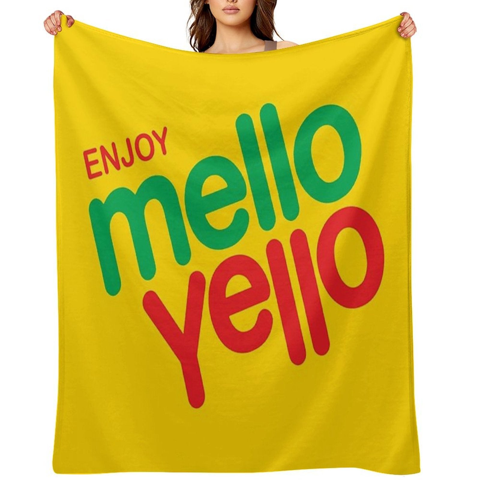 Enjoy Mello Yello Shrink-resistant Throw Blanket