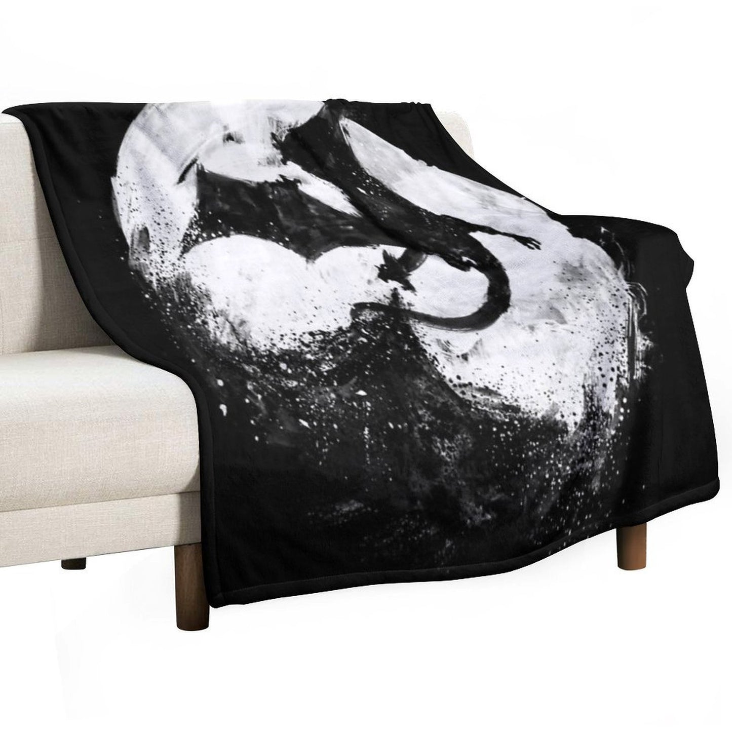 Midnight Desolation Easy Care Throw Blanket