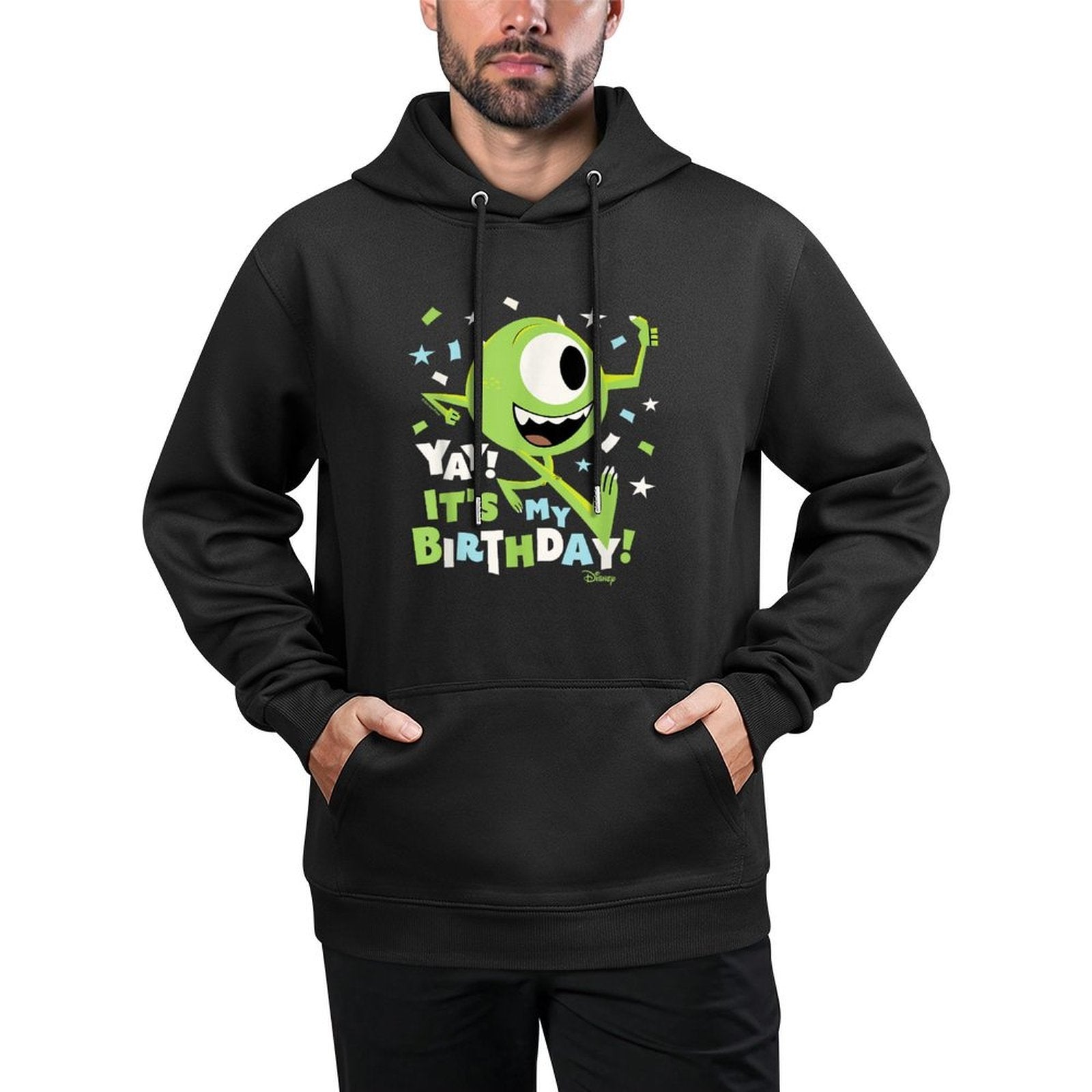 Monsters Inc - Yay Its My Birthday Mike Breathable Fabric Hoodie