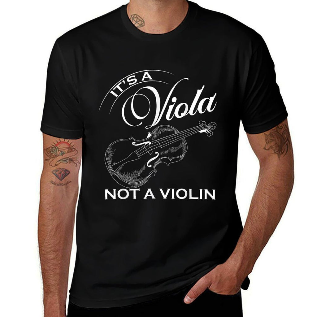 Its A Viola Not A Violin Concert Violinist Music Gift  Fade-proof Color T-Shirt
