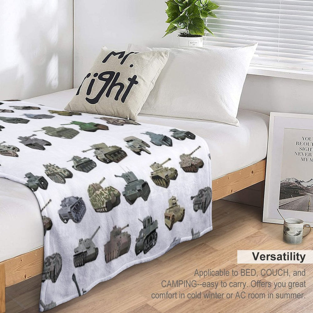 Various WW2 Tanks Gift-ready Throw Blanket