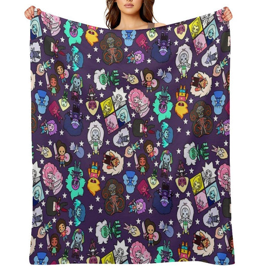 Crystal Gems Lightweight Throw Blanket