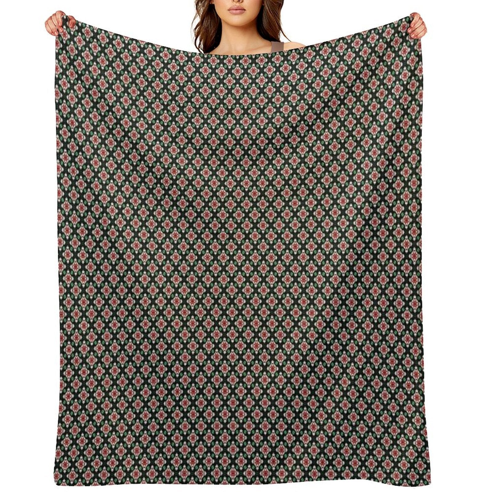 Earth Tones Wild Tiered Diamonds All-season Throw Blanket