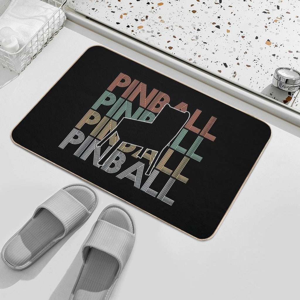 Pinball Pinball Machine Vintage  Non-Slip Bath Mat