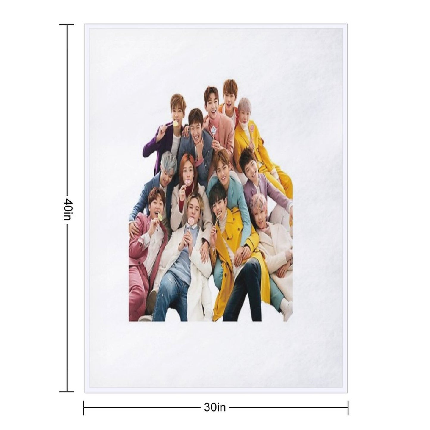 Seventeen Kpop Shrink-resistant Throw Blanket