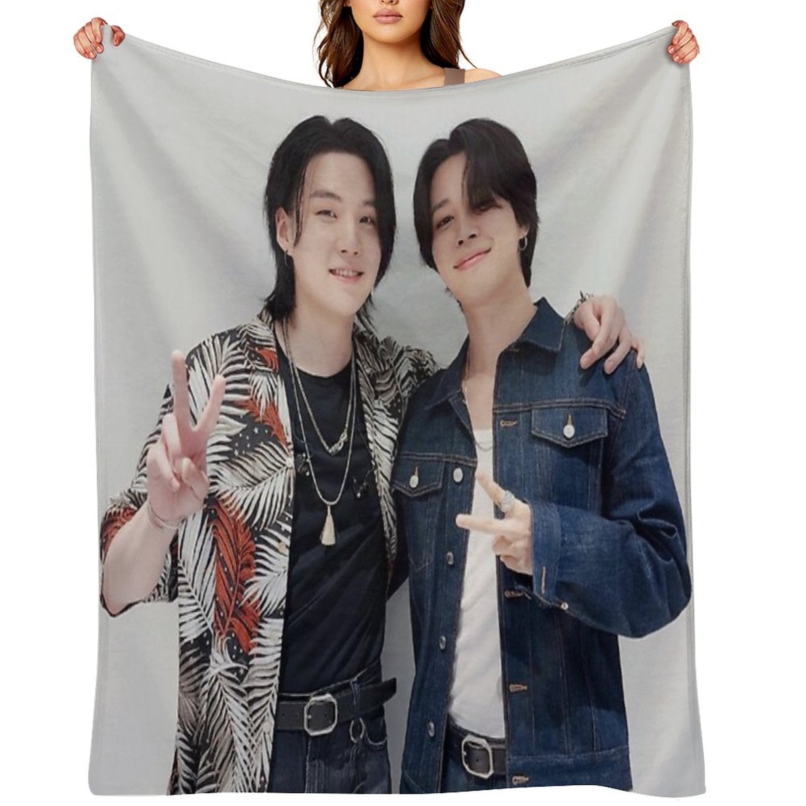 Yoonmin Park Jimin Min Yoongi BTS Quick-dry Throw Blanket