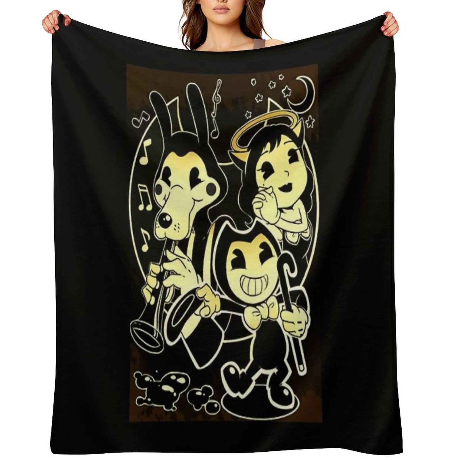Bendy Boris And Alice Versatility Throw Blanket
