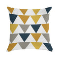 Arrows Light Mustard Yellow, Dark Mustard Yellow, Dark Blue, Grey, And White Geometric Pattern Soft Ultra-Soft Texture Throw Pillow