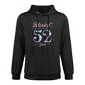 Blessed By God For 52 Years Old 52nd Birthday Woman Queen Medium-Weight Fabric Hoodie