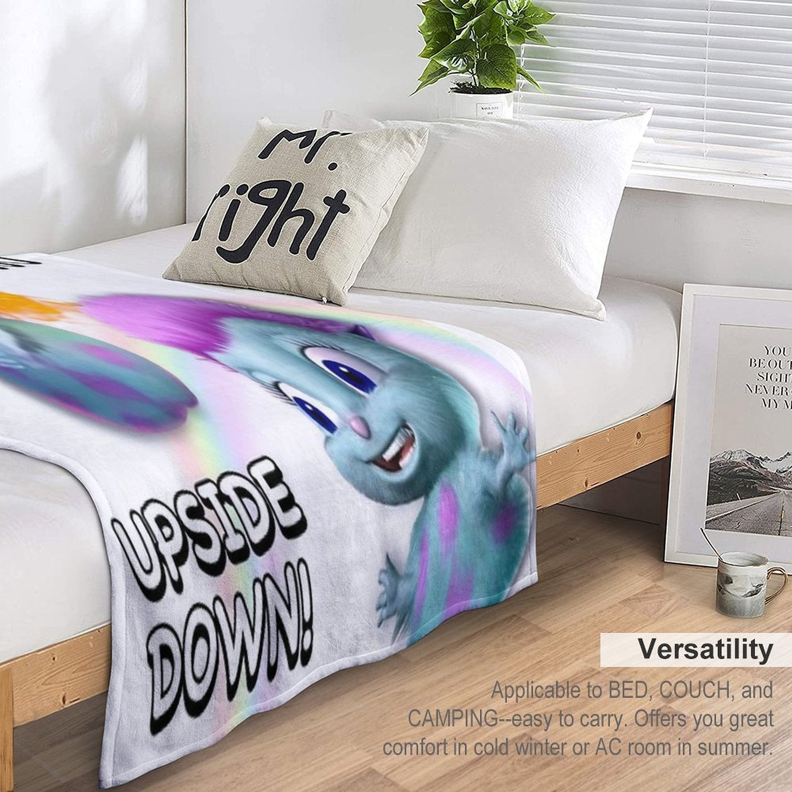 Bibble Everyday Motivational Message Eco-conscious Throw Blanket